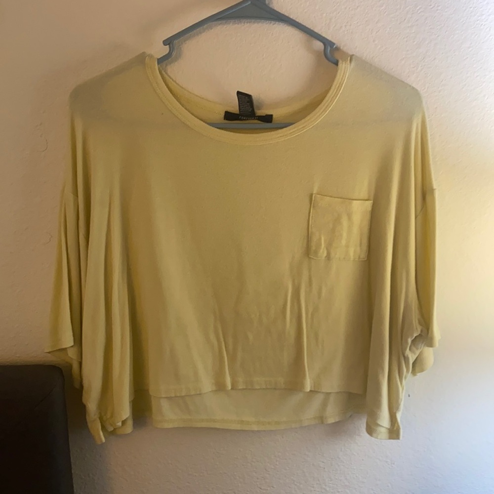 Yellow crop top